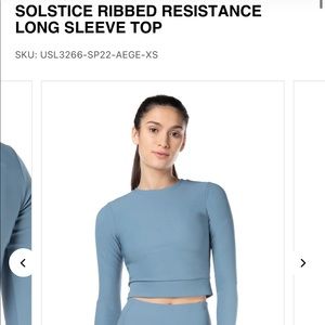 Kyodan Solstice Ribbed Resistance Long Sleeve Top